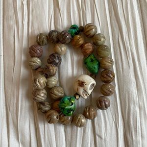 Custom made double beaded wrap bracelet/necklace